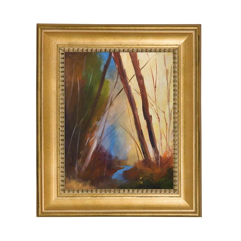 Stein Design Classique 55 Gold Leaf Solid Wood Art Frame 2" Width and 1/4" Rabbet for Canvas, Traditional Artwork, and Portraits - [8" x 10"] - Image 2